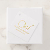 Fantasie Bloementuin Verjaardag Monogram Bedankjes Labels (Met doos)