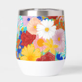 Fantasie bloemgeïsoleerde Tumbler (Achterkant)