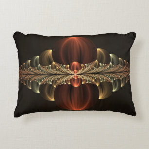 Fantasie Bouw Glanzende Abstracte Fractal Art Accent Kussen