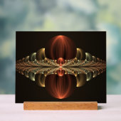 Fantasie Bouw Glanzende Abstracte Fractal Art Acryl Bord (Neutraal)