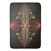 Fantasie Bouw Glanzende Abstracte Fractal Art Badmat (Voorkant Verticaal)