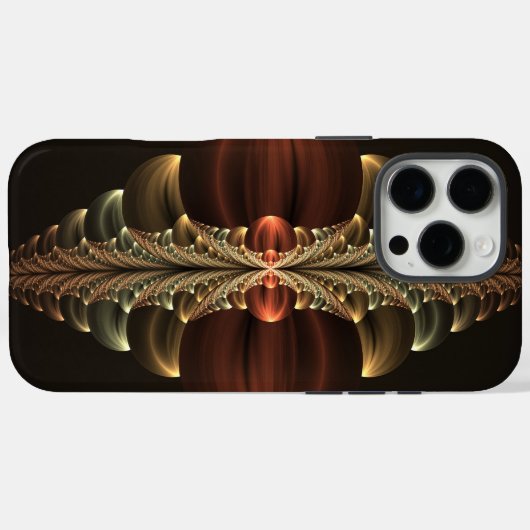 Fantasie Bouw Glanzende Abstracte Fractal Art Case-Mate iPhone Case (Achterkant (horizontaal))