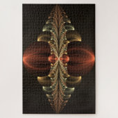 Fantasie Bouw Glanzende Abstracte Fractal Art Legpuzzel (Verticaal)