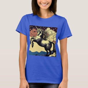 Fantasie Eenhoorn - Houtsnede 4 T-shirt