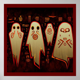 Fantasie Egyptische Geesten Halloween 1 Poster