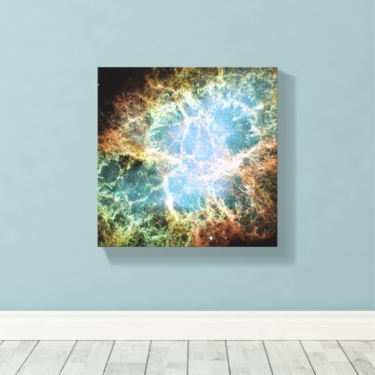 Fantasie en ruimte canvas afdruk (Insitu (Houten vloer))