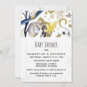 *~* Fantasie Fee Baby Shower Uitnodiging Maan (Achterkant)