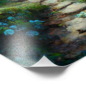 Fantasie fee tuin illustratie foto afdruk (Hoek)