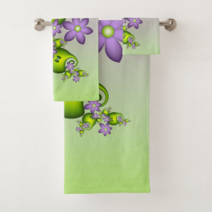 Fantasie Florale Fleurs de Lilas Formes Vertes Fra