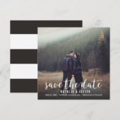 Fantasie Foto Save the Date Vierkante Aankondiging (Voorkant / Achterkant)