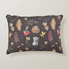 Fantasie-geïnspireerde botanische elementen accent kussen