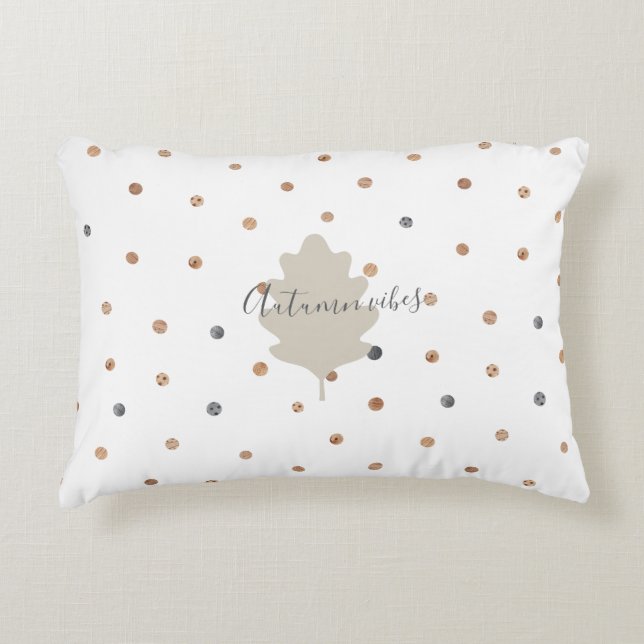 Fantasie-geïnspireerde botanische elementen accent kussen (Voorkant)