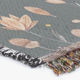 Fantasie-geïnspireerde botanische elementen deken