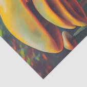 Fantasie Gele Paddenstoelen decoupage Tissuepapier (Detail)