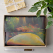 Fantasie Gele Paddenstoelen decoupage Tissuepapier (Geschenk)