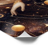 Fantasie illustratie van prinses perfect poster (Hoek)