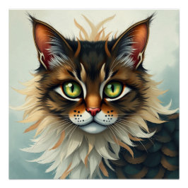 Fantasie kat perfect poster
