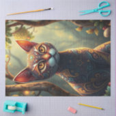 Fantasie kat tissuepapier (Craft)