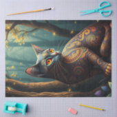 Fantasie kat tissuepapier (Craft)