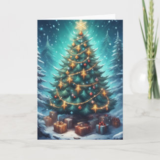 Fantasie Kerstboom Kaart