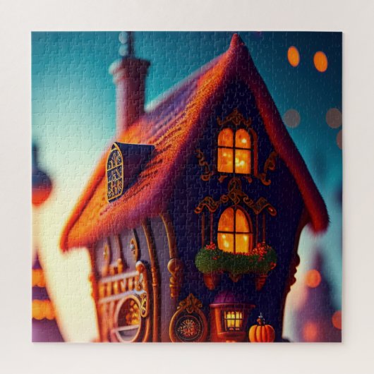 fantasie klein huis huisje JIGSAW PUZZEL (Verticaal)