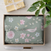 Fantasie Konijn Theekan Lente Bloemmotief Tissuepapier (Geschenk)