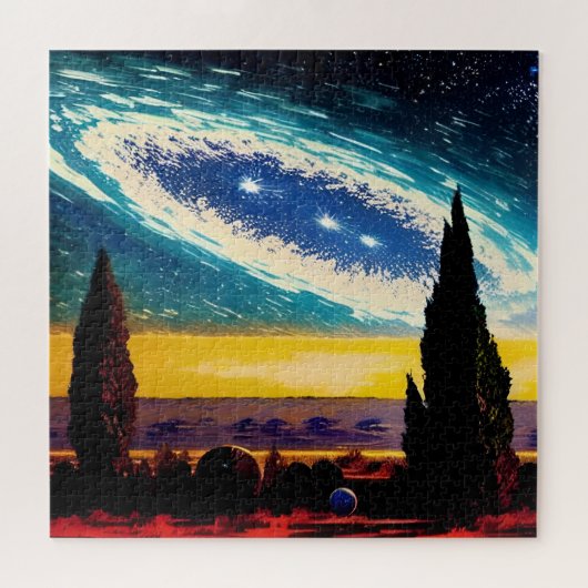 Fantasie Kosmisch Ballet Landschap Legpuzzel (Horizontaal)