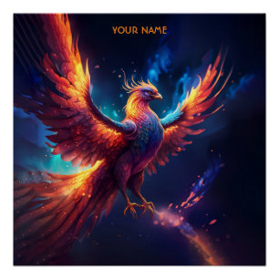 Fantasie Leuke Vivid Rising Phoenix Perfect Poster