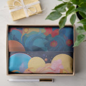 Fantasie Maan Meisje 3 Decoupage Papier (Geschenk)