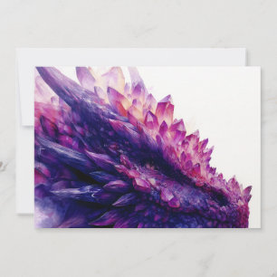 Fantasie Mystieke Amethist Crystal Dragon Beast Aankondiging