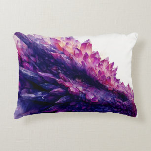 Fantasie Mystieke Amethist Crystal Dragon Beast Accent Kussen