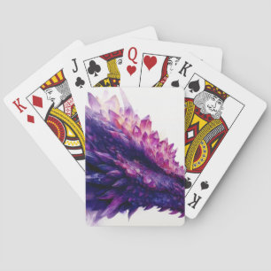 Fantasie Mystieke Amethist Crystal Dragon Beast Pokerkaarten