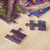 Fantasie Paddestoel huis Puzzel (Zijkant)