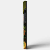 Fantasie Plant Abstract Groen Roest Bruin Fractal Case-Mate iPhone Case (Achterkant / Links)