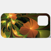 Fantasie Plant Abstract Groen Roest Bruin Fractal Case-Mate iPhone Case (Achterkant (horizontaal))
