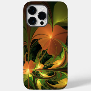 Fantasie Plant Abstract Groen Roest Bruin Fractal Case-Mate iPhone 14 Pro Max Hoesje