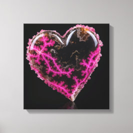 Fantasie Plume Agaat Hart Canvas Print