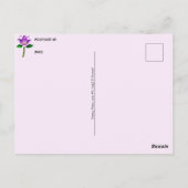 Fantasie Prinses, Postcrossing Briefkaart (Achterkant)