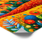 Fantasie psychedelisch landschap poster (Hoek)