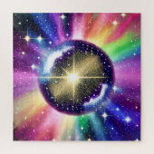 Fantasie Regenboog Sphere Starburst Glinsterende G Legpuzzel (Verticaal)