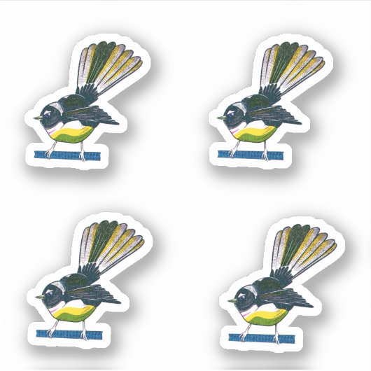 Fantasie Risograph Sticker (Voorkant)