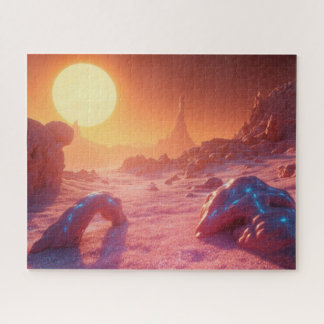 fantasie ruimte landschap legpuzzel