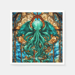 Fantasie Schattige Glas in lood God Servet