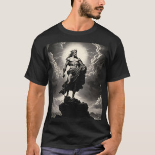 Fantasie Schattige levendige griekse godenwolken T-shirt
