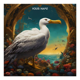 Fantasie Schattige levendige majestueuze grote alb Perfect Poster
