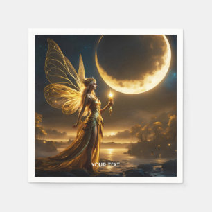 Fantasie Schattige Moon Space Lake Servet