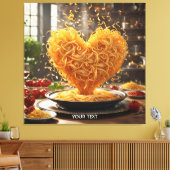 Fantasie Schattige Spaghetti Heart Bord Canvas Afdruk (Insitu (Woonkamer))