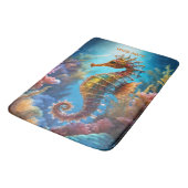 Fantasie Schattige Transparant Crystal Seahorse Badmat (Gekanteld)