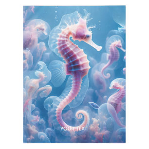 Fantasie Schattige Zee Seahorse Planten Tafelkleed