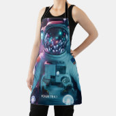 Fantasie Schattigee astronaut kwallen ruimte Schort (Insitu)